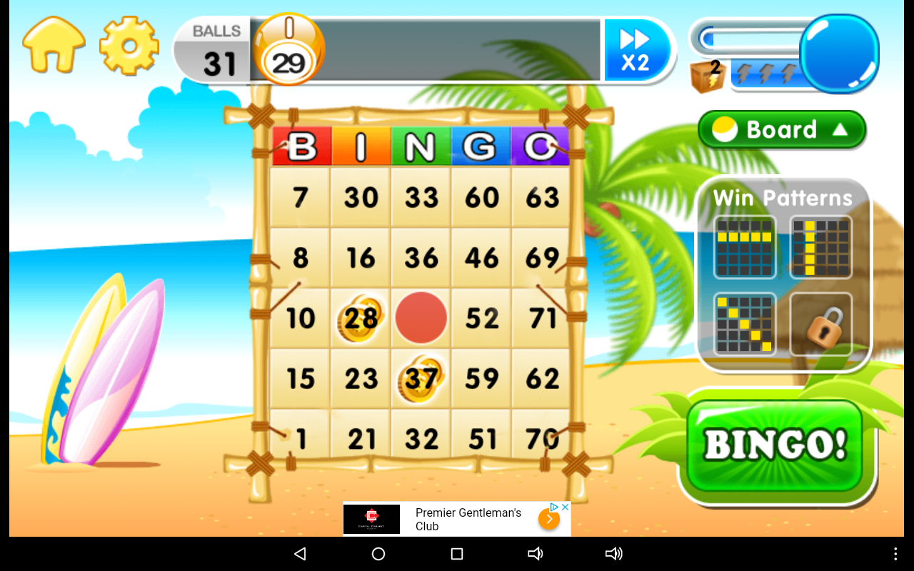 Virtual bingo game for group